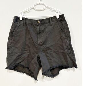 NEW Aerie utility shorts raw hem charcoal gray